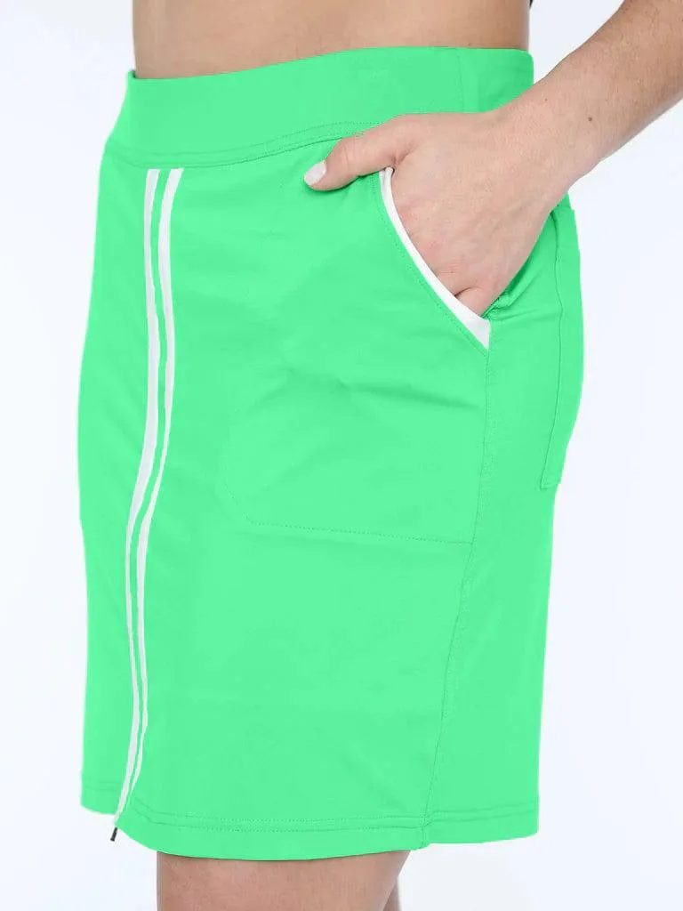 New Belyn Key Zip Front Skort Kiwi Size M MSP$112