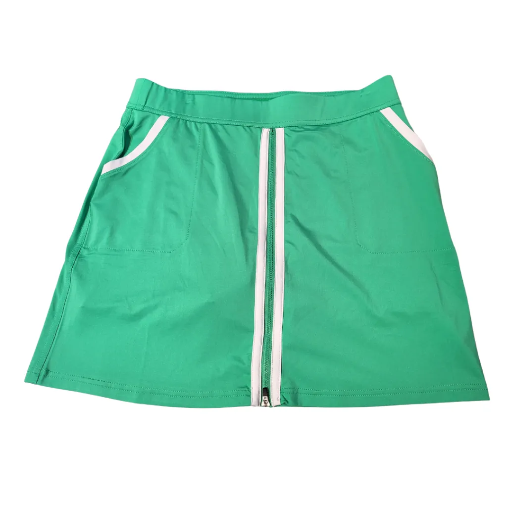 New Belyn Key Zip Front Skort Kiwi Size M MSP$112