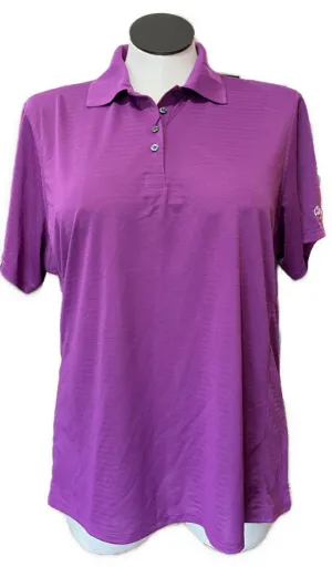 New Bermuda Sands Lady Shadow Polo - Violet Size 2XL MSP $50