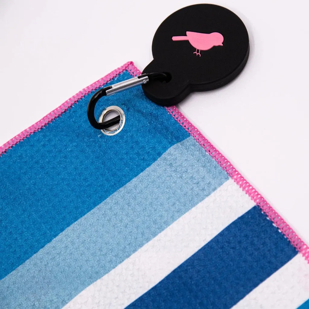New Birdie Girl Blue Skies, Golf Highs Magnetic Towel