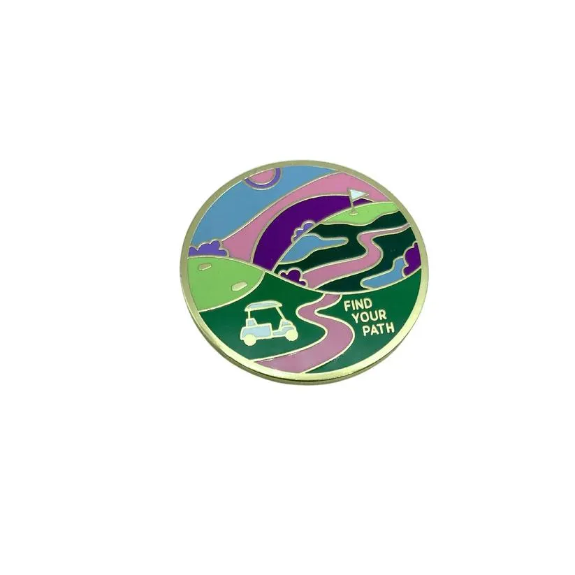 New Birdie Girl Find Your Path Ball Marker & Hat Clip