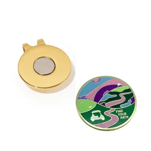 New Birdie Girl Find Your Path Ball Marker & Hat Clip