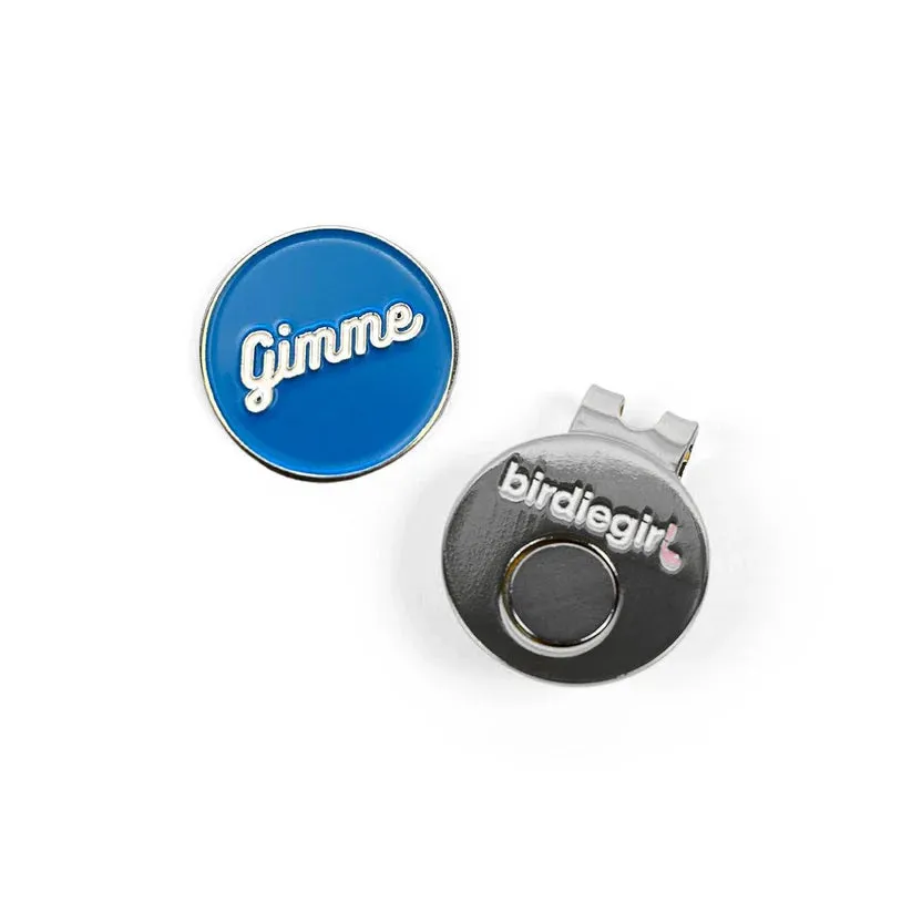 New Birdie Girl Gimme Golf Ball Marker & Hat Clip