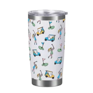 New Birdie Girl  Golf Girl Stainless Travel Tumbler