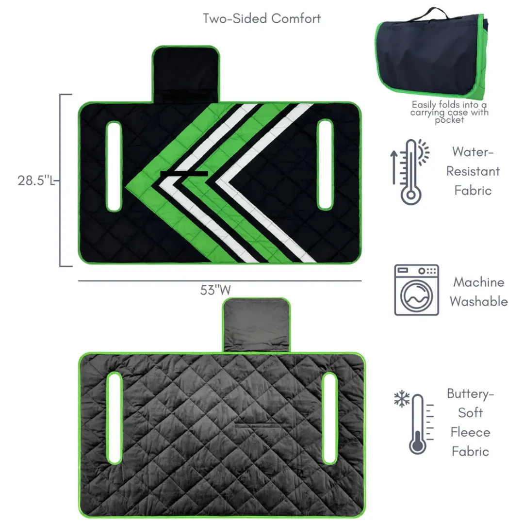 New Birdie Girl Green and Black Stripe Golf Cart Seat Cover