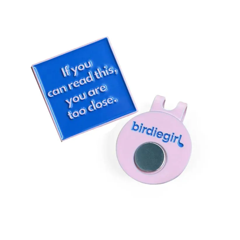 New Birdie Girl Too Close Ball Marker & Hat Clip
