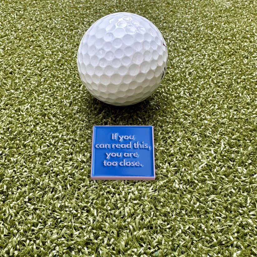 New Birdie Girl Too Close Ball Marker & Hat Clip