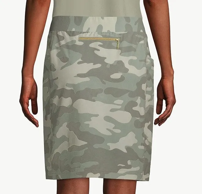 NEW Chico's Zenergy Green Camo Skort  Size 16