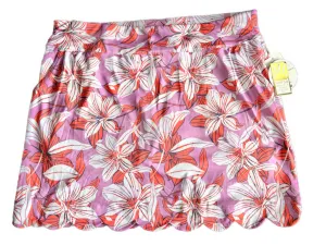 New Coral Bay Purple & Orange Floral Golf Skort Size L