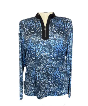 New Daily Sports Blue Silja 1/4 Zip Pullover Size XXL MSP $117