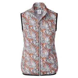 New Daily Sports Leonya Multi Orange Tiger WIND VEST SIZE XL. MSP$129.50