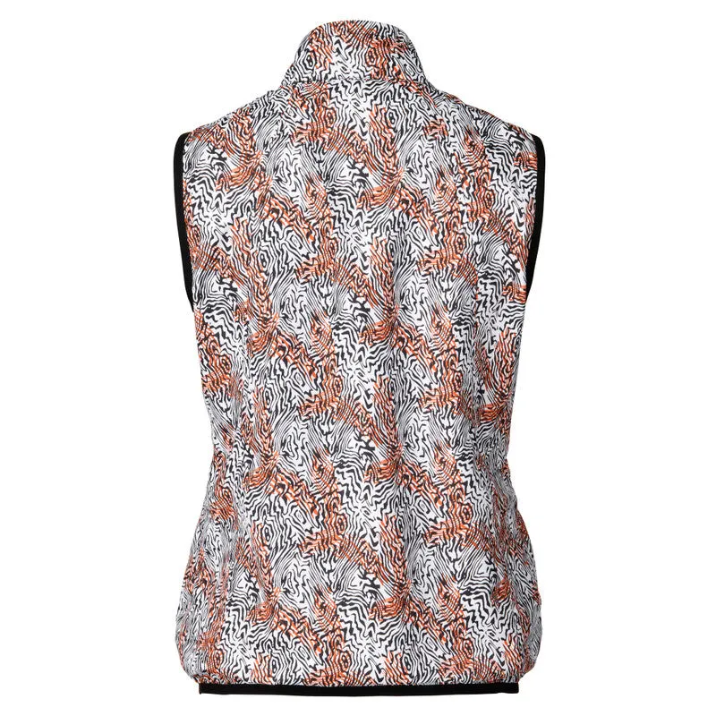 New Daily Sports Leonya Multi Orange Tiger WIND VEST SIZE XL. MSP$129.50