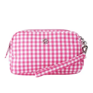 New Daily Sports Pink Plaid Wristlet MSP$45