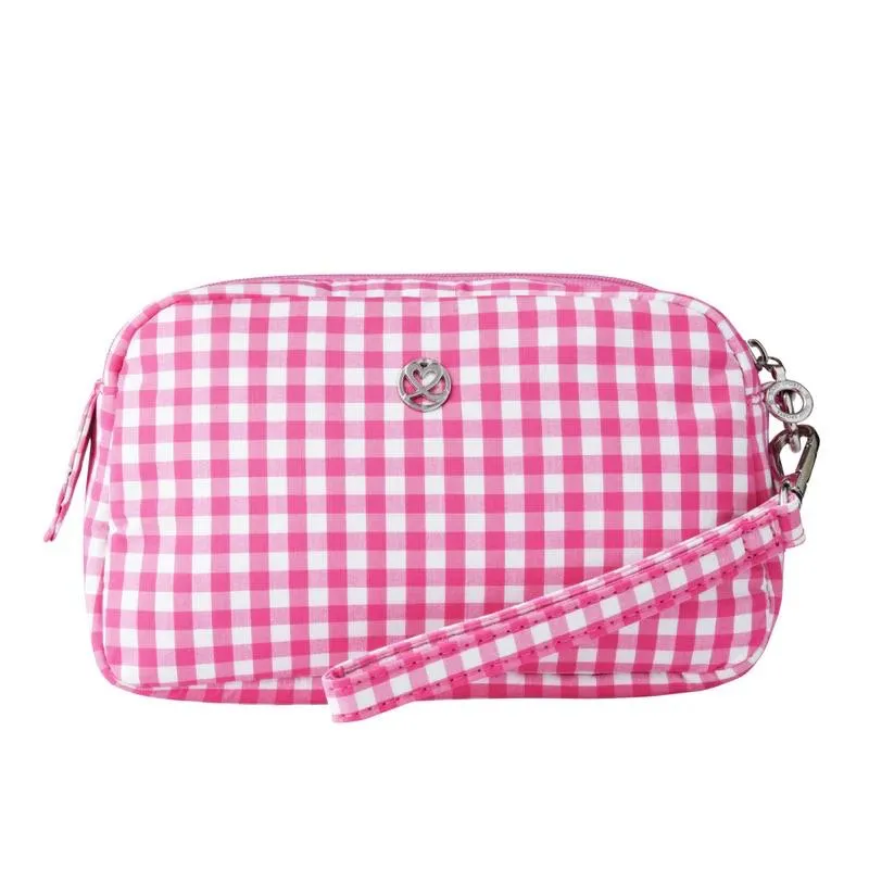 New Daily Sports Pink Plaid Wristlet MSP$45