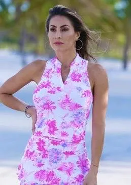 New Ella Belle Racerback Golf & Tennis Top - Fresh Flowers MSP$70