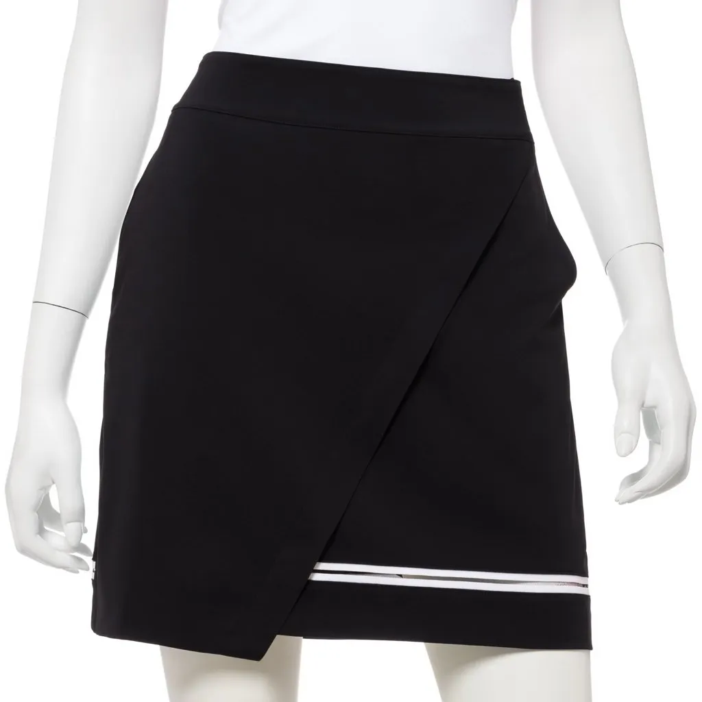 New EP NY Dash Dot Contrast Trim Skort- Black/White MSP$78