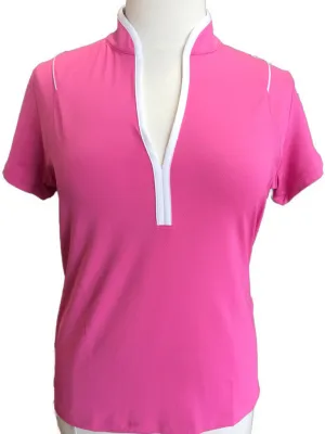 New EP NY Pink Y Neck Polo