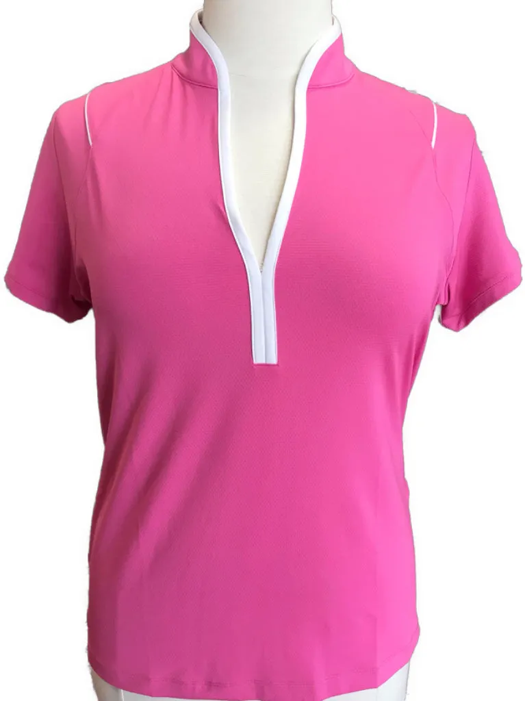 New EP NY Pink Y Neck Polo