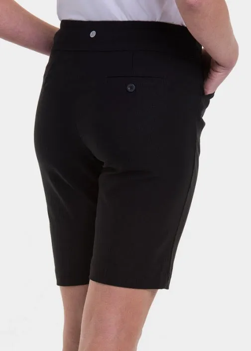 New EP NY Women's Black Pull-On Golf Shorts MSP$98
