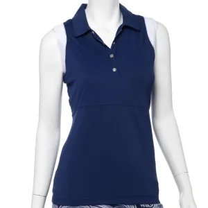 New EP Pro Sleeveless Color block Filament Tape Trim Top in Blue Size XXL MSP$69