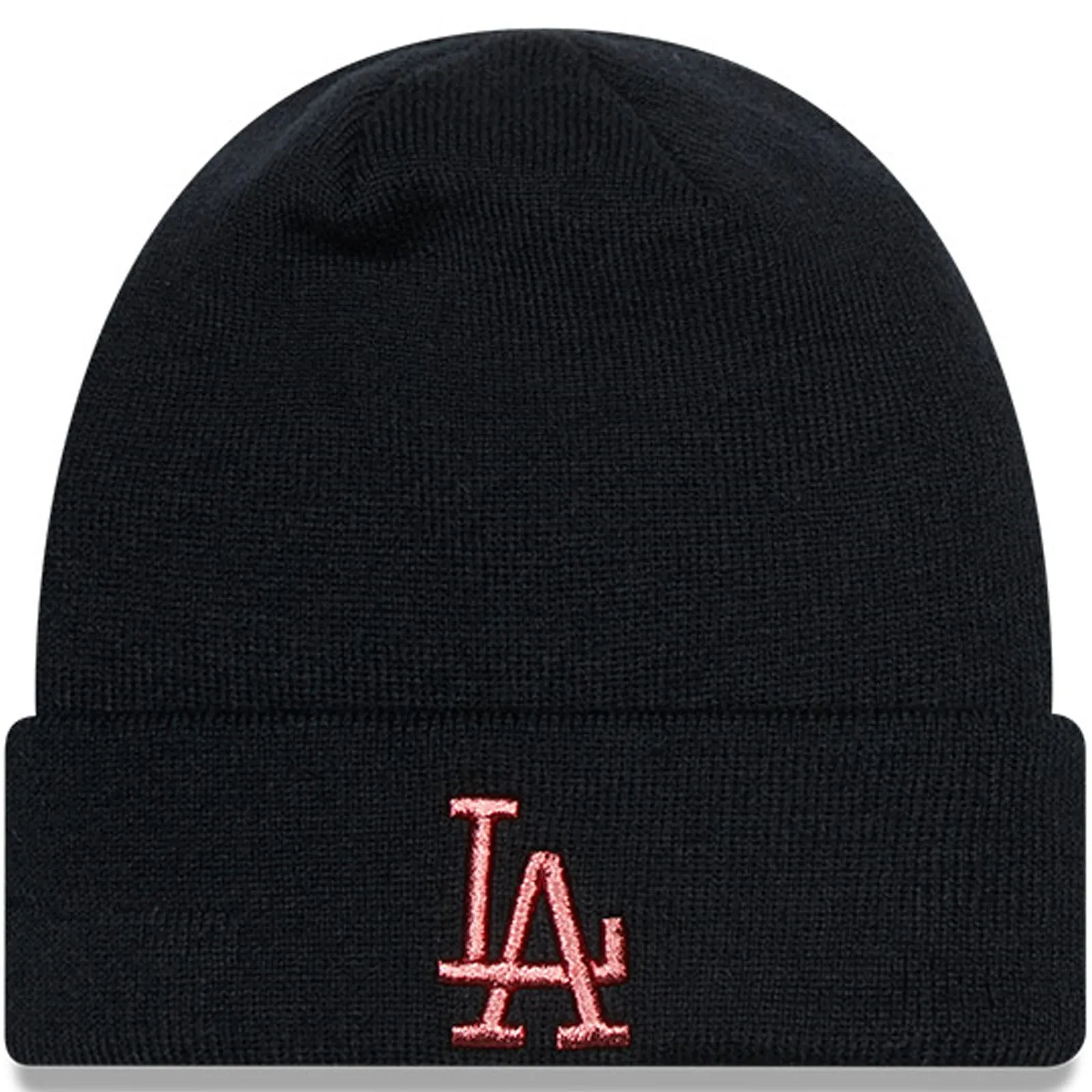 New Era Womens LA Dodgers MLB Cuffed Beanie - Black