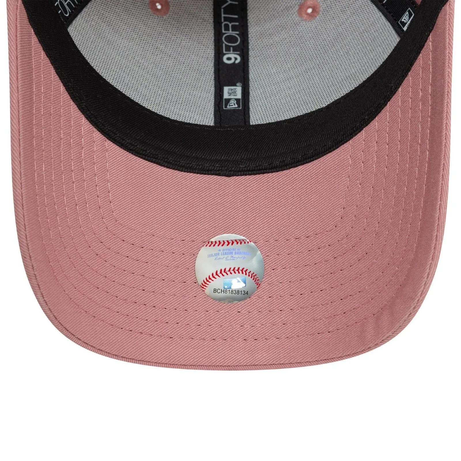 New Era Womens Los Angeles Dodgers 9FORTY League Essential Baseball Cap - Dark Pink - OSFM