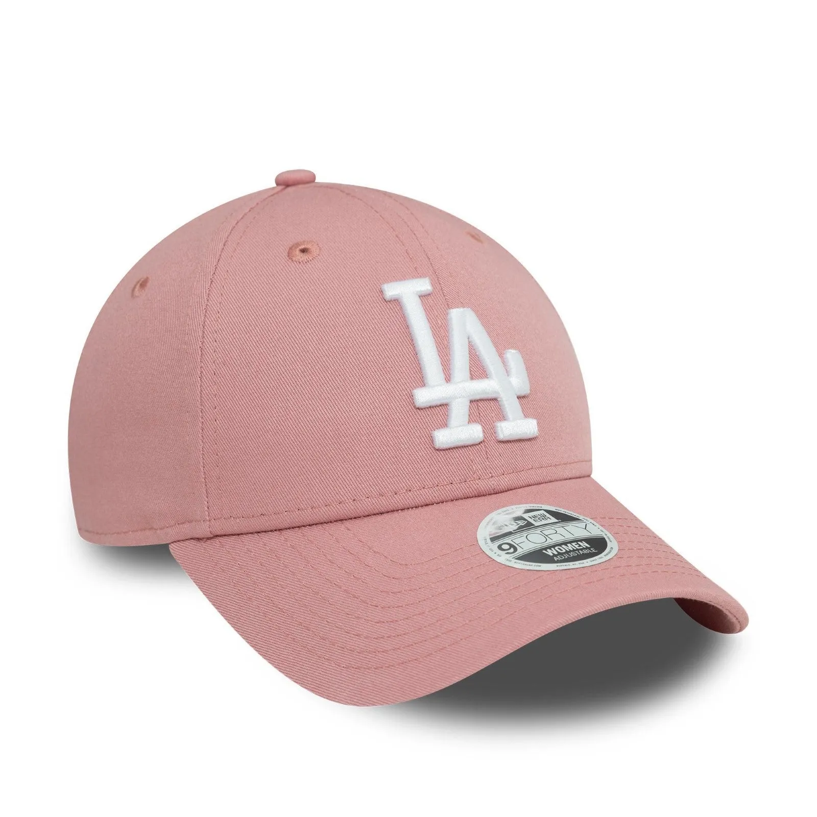 New Era Womens Los Angeles Dodgers 9FORTY League Essential Baseball Cap - Dark Pink - OSFM