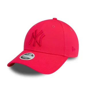 New Era Womens New York Yankees 9FORTY League Essential Baseball Cap - Bright Pink - OSFM