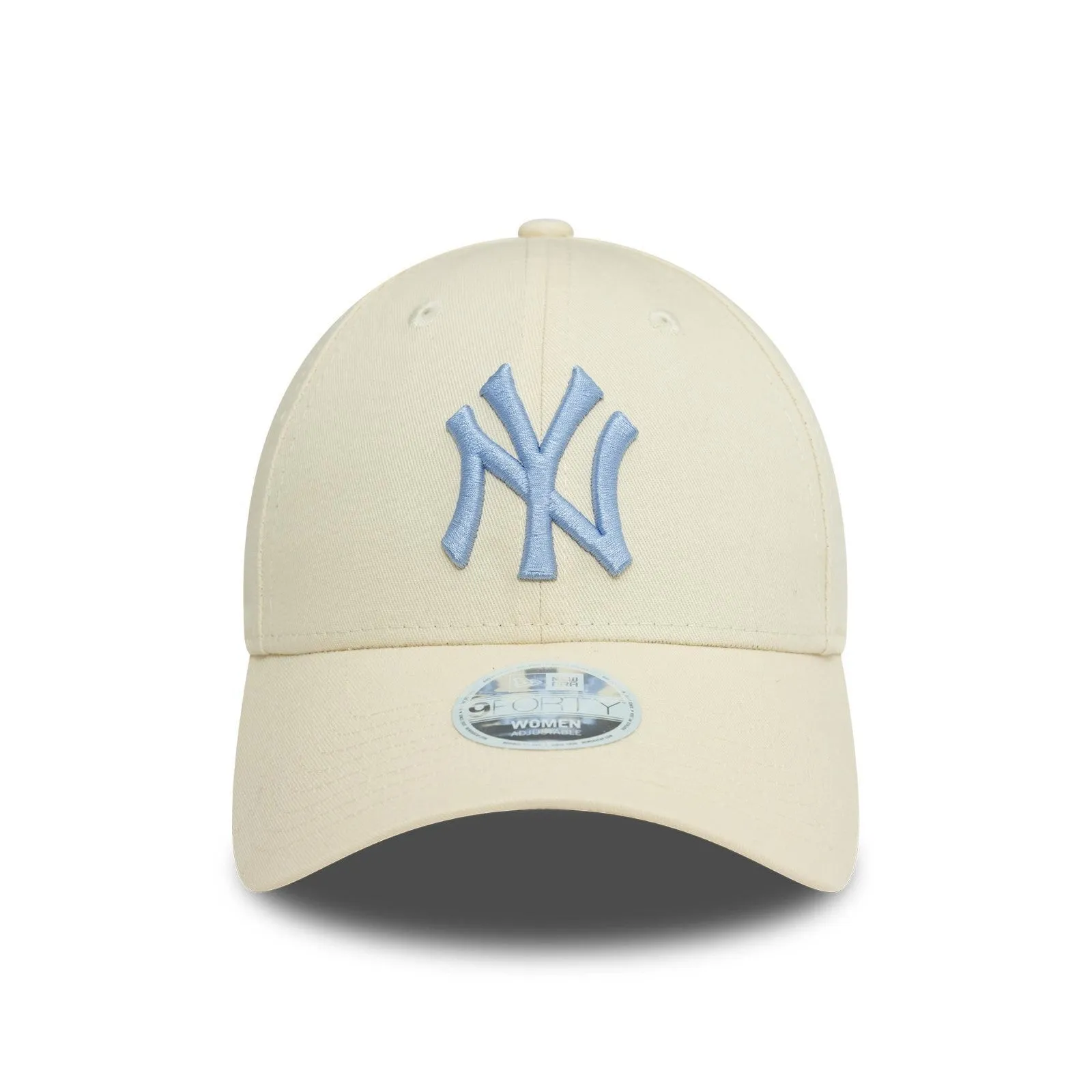 New Era Womens New York Yankees 9FORTY League Essential Baseball Cap - Light Beige - OSFM