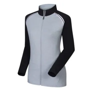 New Footjoy Gray/Black French Terry Full-Zip Golf Midlayer Jacket Size L. MSP$95