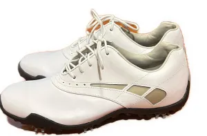 New Footjoy LoPro Collection White/Tan Golf Shoes Size 8 MSP$109