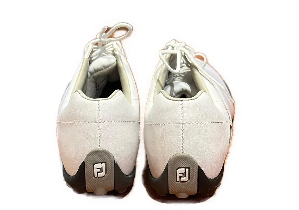 New Footjoy LoPro Collection White/Tan Golf Shoes Size 8 MSP$109