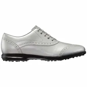 New Footjoy Tailored Collection Silver Wingtip Golf Shoes Size 7.5 MSP$150