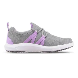 New Footjoy Women's FJ Leisure Slip on Golf Shoes - Gray/Purple Size 7.5 MSP$100