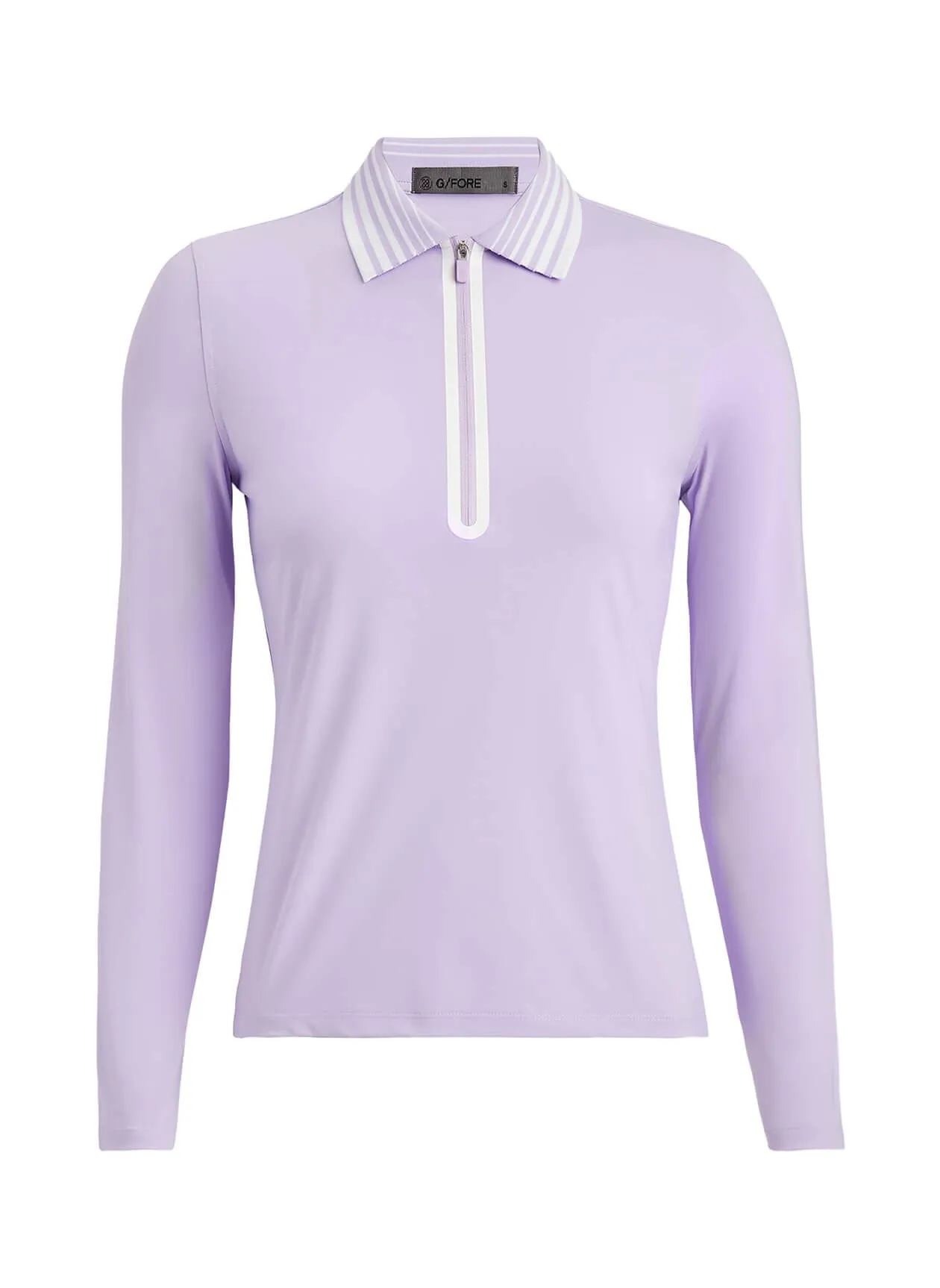 New G/Fore Women's Long Sleeve Purple TSilky ech Zip Golf Polo Size S MSP$120