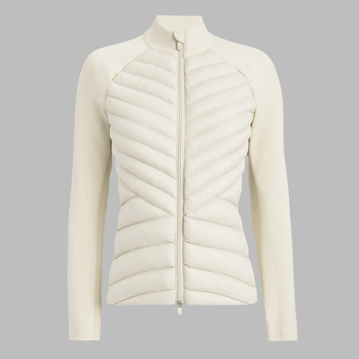 New G/Fore Women's Stone Hybrid Quilted Stretch Tech Interlock Golf Jacket - MSP$255