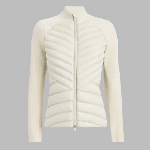 New G/Fore Women's Stone Hybrid Quilted Stretch Tech Interlock Golf Jacket - MSP$255