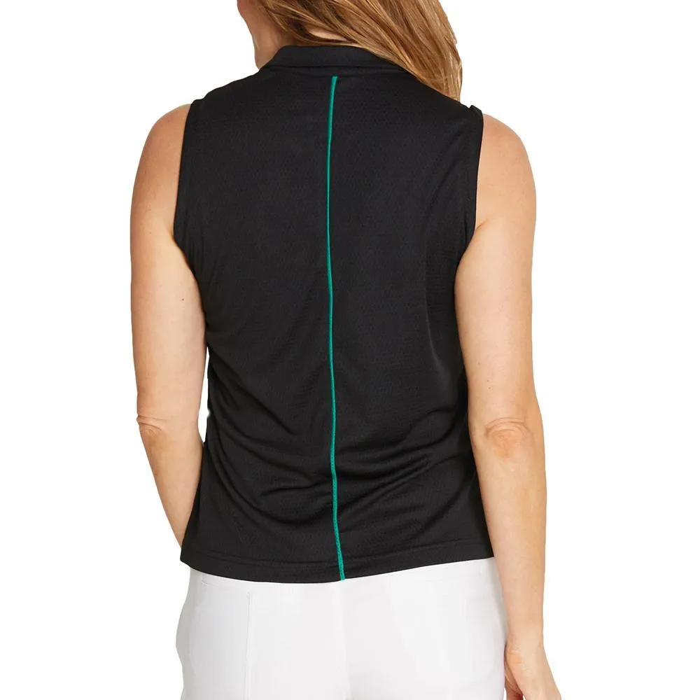 New GGBlue Black 1/2 Zip Sleeveless Size S