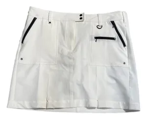 New GGBlue White Boca Pleated Golf Skort Size 8 MSP$