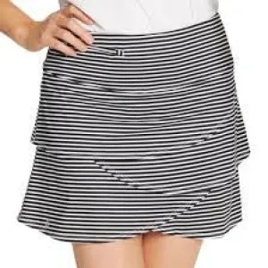 New GGBlue YaYa Layered Skort in Black Stripe Size M
