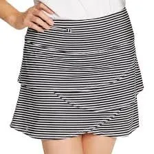 New GGBlue YaYa Layered Skort in Black Stripe Size M