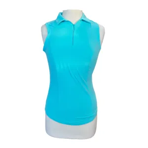 New Gottex Aqua Blue Sleeveless Golf Top Size XS MSP$84
