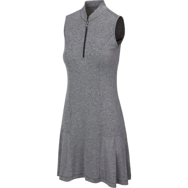 NEW Greg Norman 1/4 Zip w/Mock Neck Sleeveless Gray Dress Size XL MSP$120