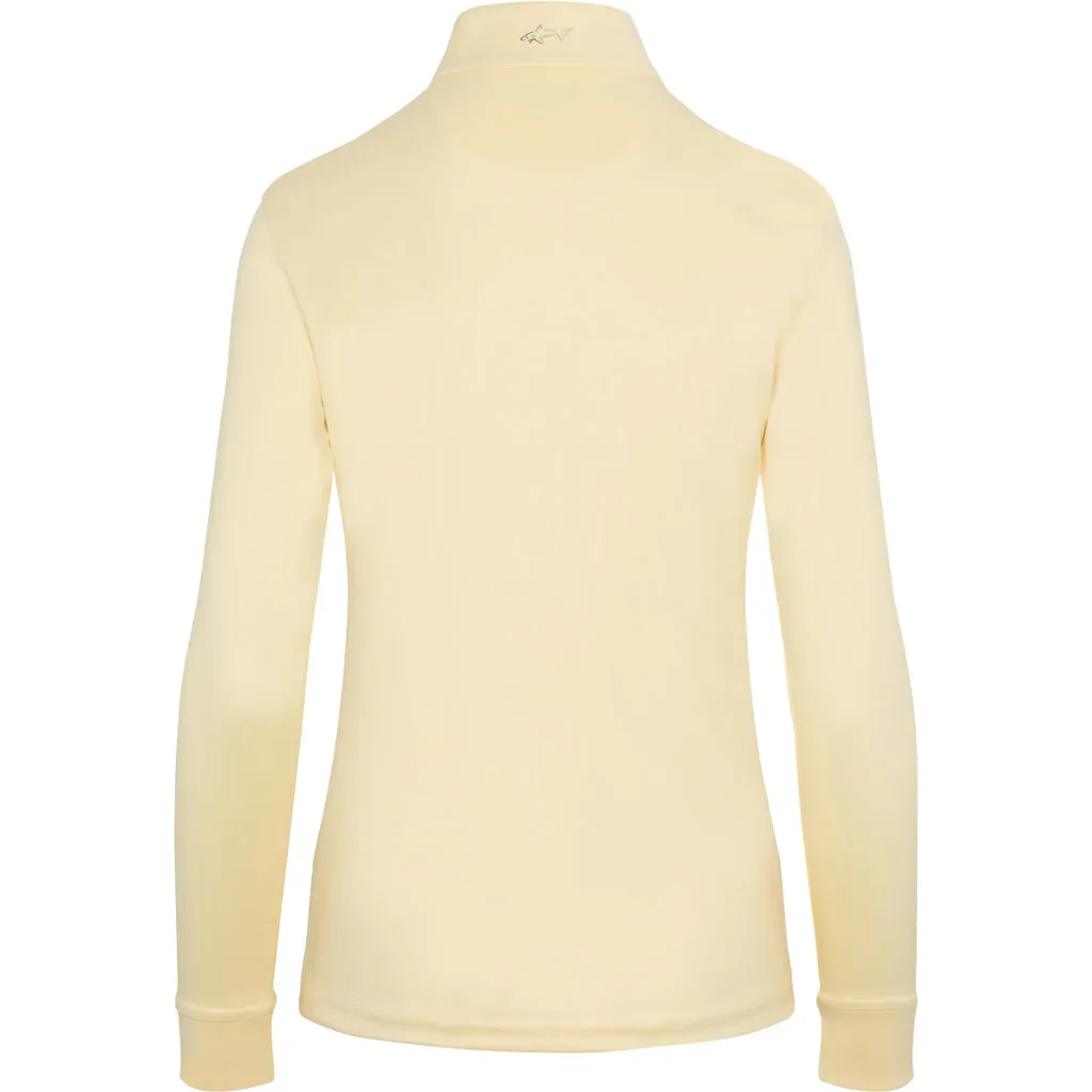 New Greg Norman Women's Club House Zip Mock Pullover - Lemon MSP$69
