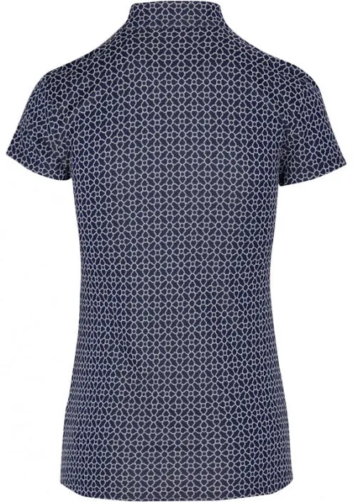 New Greg Norman Women's Trellis Jacquard Button Golf Polo MSP$69