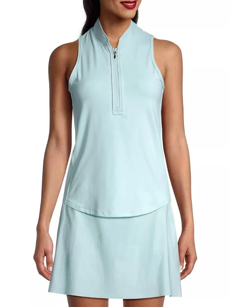 New Greyson Women's Sleeveless Vesta Mock Neck Top - Aurora MSP$98