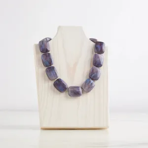 New Hot Girls Pearls Amethyst Chicklet Cooling Necklace