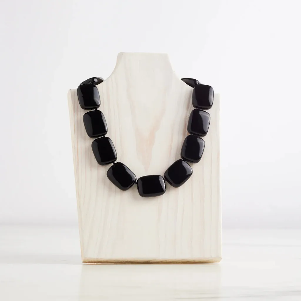 New Hot Girls Pearls Midnight Chicklet Cooling Necklace
