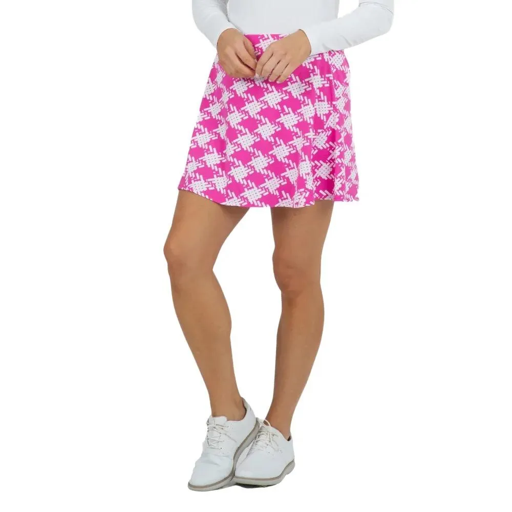 New Ibkul Kimberley Print Pink Swing Skort Size XS MSP$100