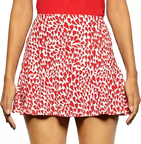 New Ibkul Red Heart Davina Pull-On Skort Size S